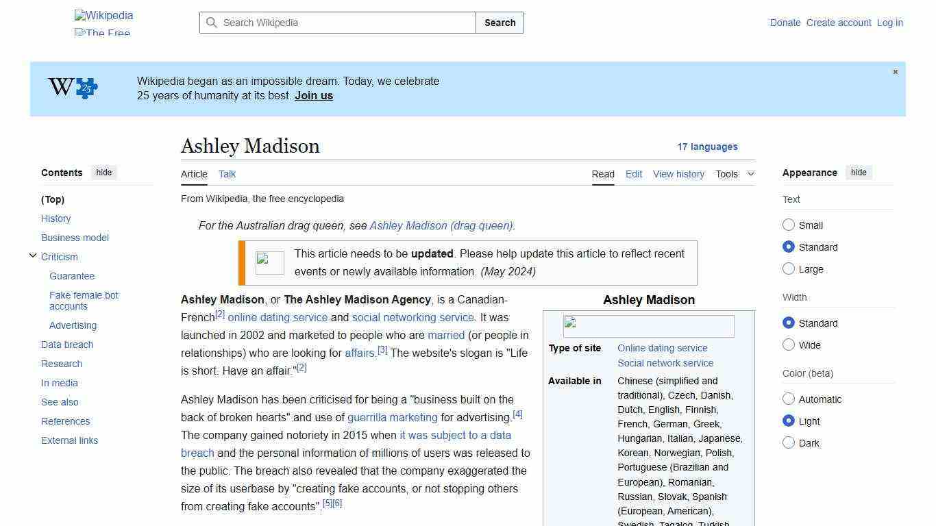 Ashley Madison - Wikipedia
